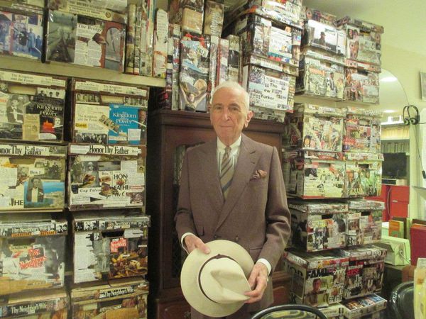 Gay Talese at home in his office: "Can you imagine if Anthony Hopkins was a voyeur? What a part it could be."